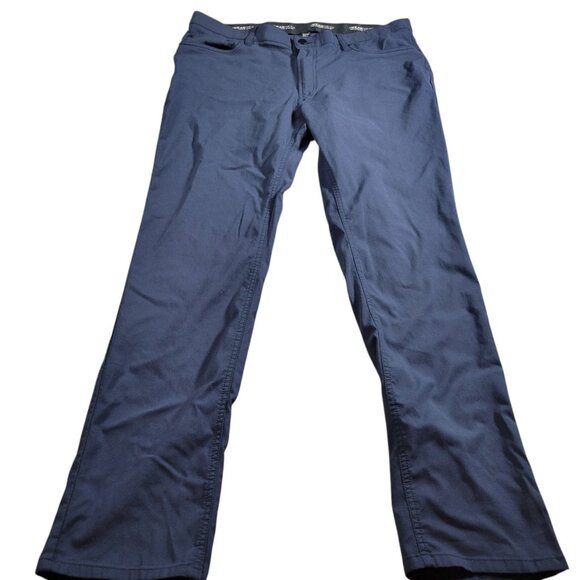 Kenneth Cole AWEARNESS Pants Men's 36x30.5 Tag 36x32 Blue Slim Fit Stretch - Picture 1 of 7